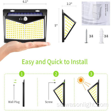 208LED solvattentät rörelsessensor Flood Light